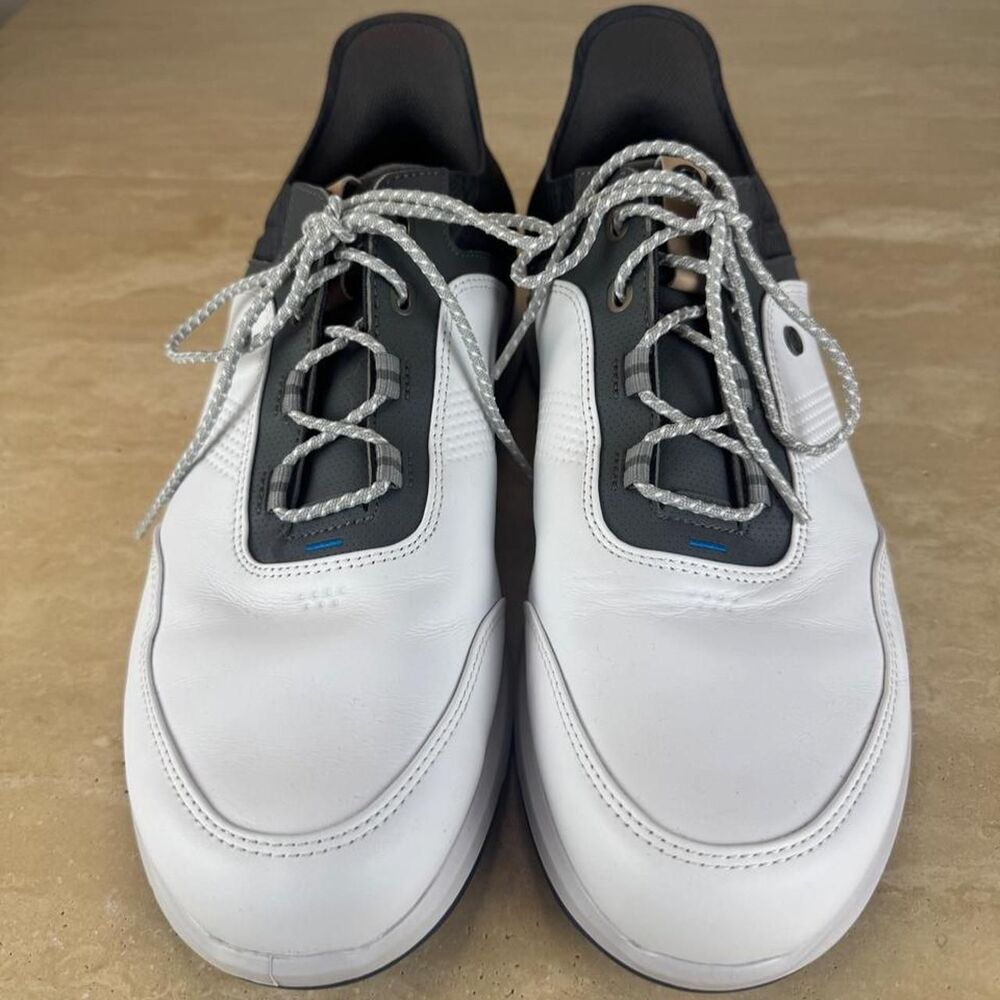 Footjoy Men's White and Grey Trainers